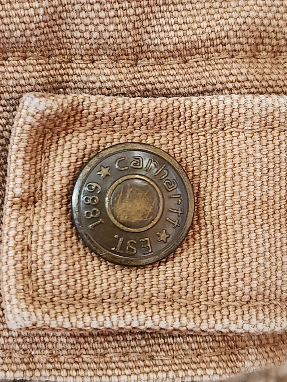 Vintage 1993 Carhartt JQ506 Youth 6 Detroit Jacket USA Brown Duck Workwear